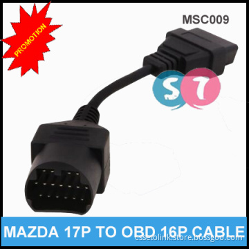 17 Pin to OBD OBDII 16 Pin Cable for Mazda Diagnostic Adapter Cable Male to Female Extension Cable